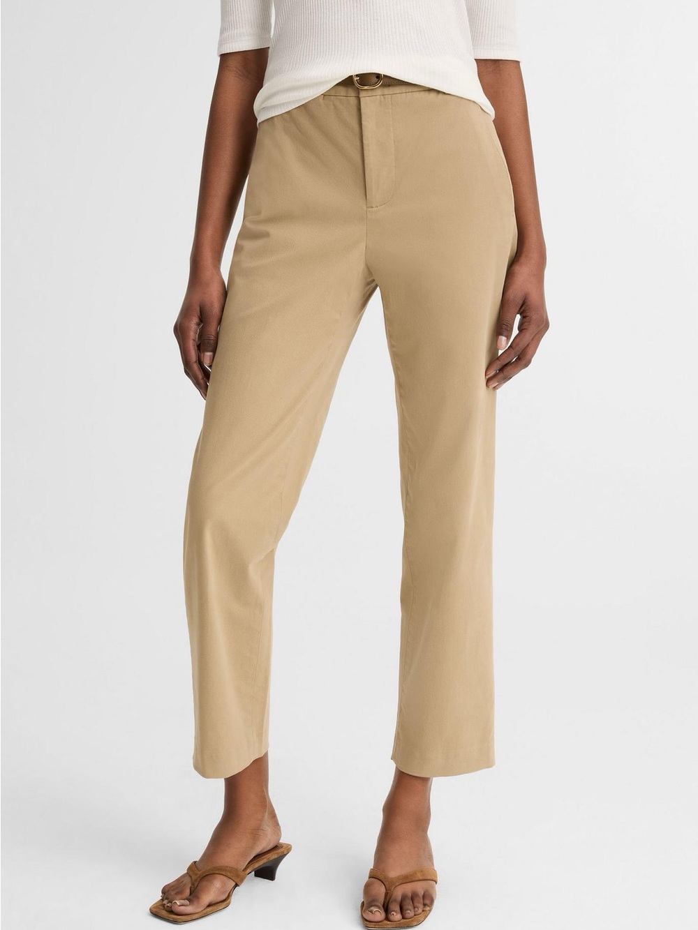 VINCE Avery Mid-Rise Italian Stretch-Cotton Chino Pant Size 6 - Picture 3 of 13